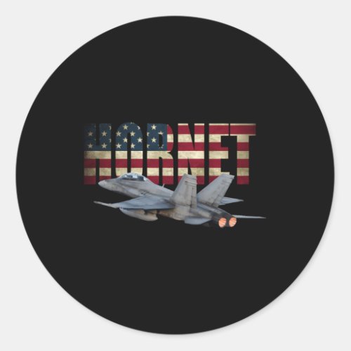 F_18 Fa_18 Super Hornet Airplane Classic Round Sticker