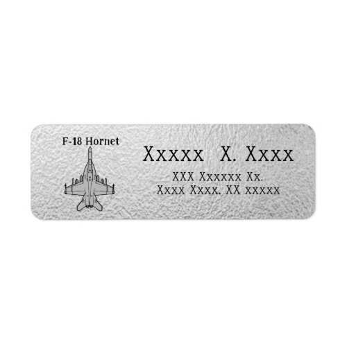 F_18 Hornet    _ ADDRESS LABELS