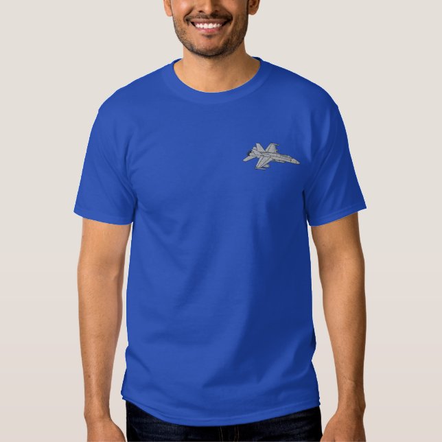 F-18 Hornet Embroidered T-Shirt (Front)