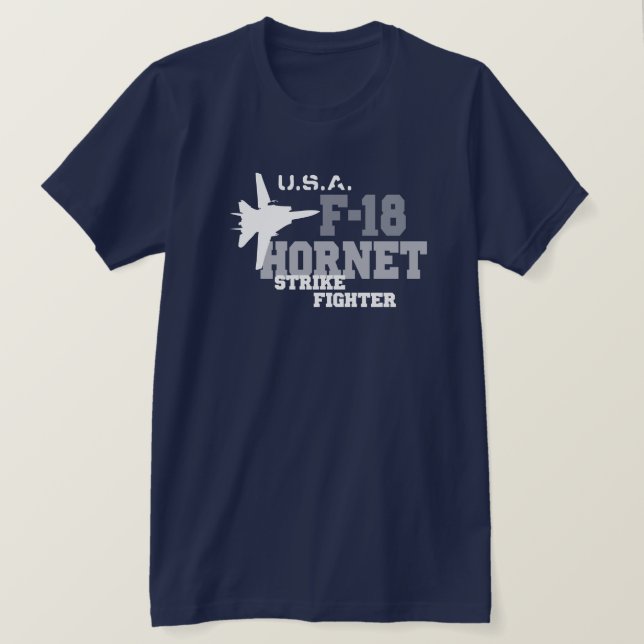 F-18 Hornet - Strike Fighter T-Shirt (Design Front)