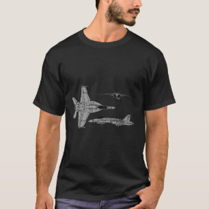 F-18 Super Hornet Navy American Aircraft T-Shirt