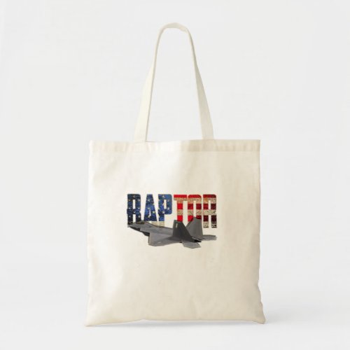 F_22 F22 Raptor Jet Fighter Plane T shirt Us Flag  Tote Bag