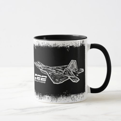 F_22 RAPTOR 11 oz Ringer Mug