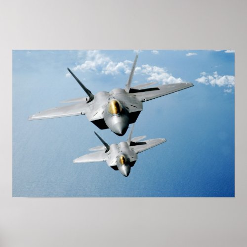 F_22 Raptor Aircraft Poster