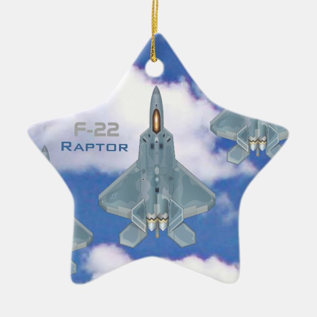 F-22 Raptor Ceramic Ornament (Front)