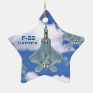 F-22 Raptor Ceramic Ornament