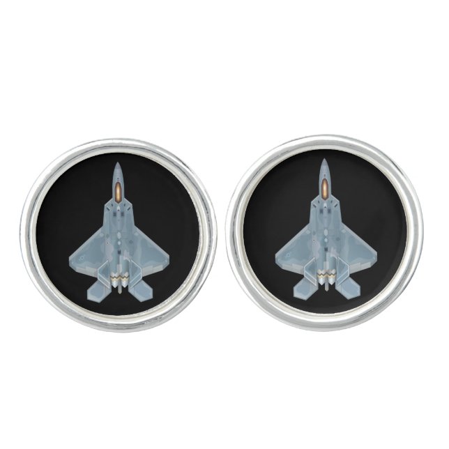 F-22 Raptor Cufflinks (Front)