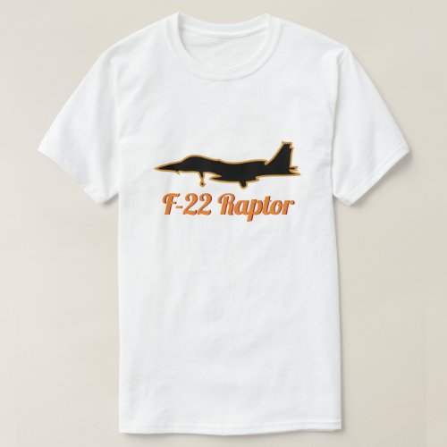 F_22 Raptor Dark Military Jet Fighter T_Shirt