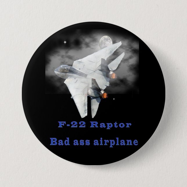 F-22 Raptor designs Button (Front)