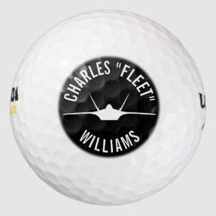 F-22 Raptor Fighter Jet Golf Ball with Custom Name