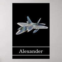 F-22 Raptor Fighter Jet with Name