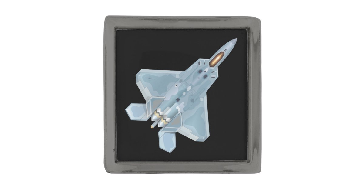 F22 Raptor Gunmetal Finish Lapel Pin Zazzle