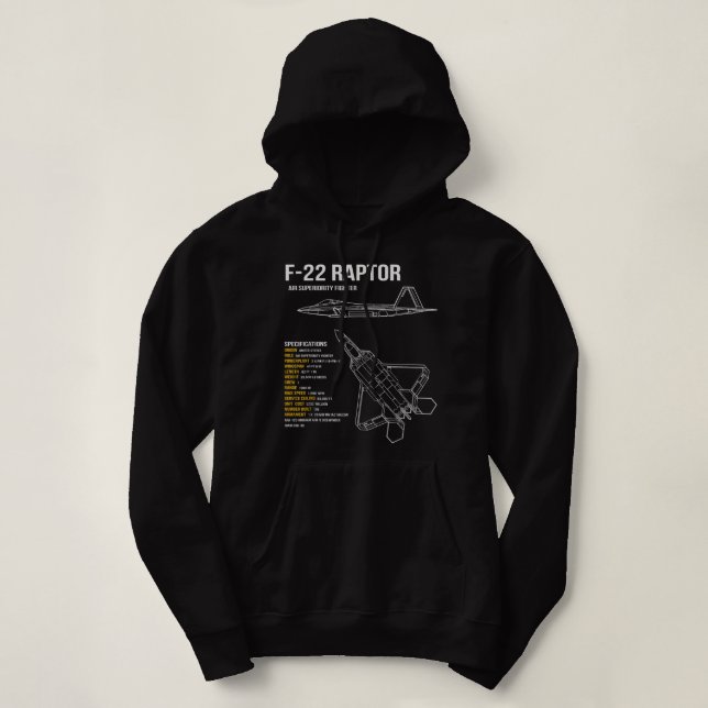 F-22 Raptor  Hoodie (Design Front)