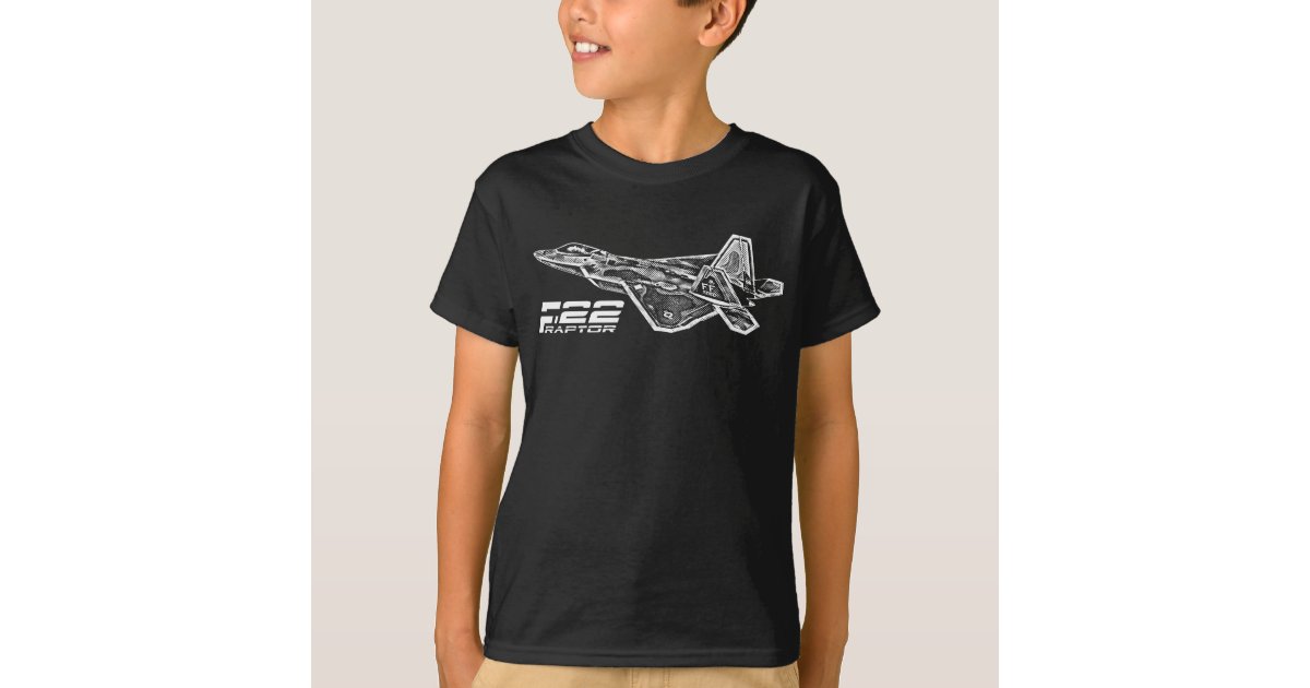 F-22 RAPTOR Kids' Basic Hanes Tagless ComfortSoft T-Shirt | Zazzle.com