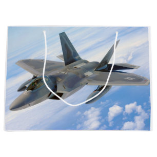 F-22 Raptor Military Jet Large Gift Bag