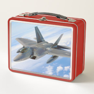 F-22 Raptor Military Jet Metal Lunch Box