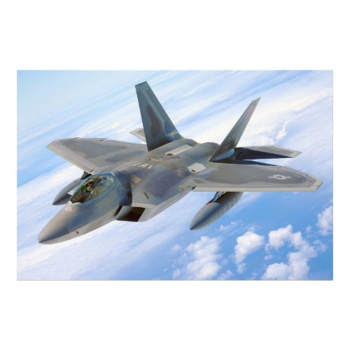 F_22 Raptor Military Jet Photo Print