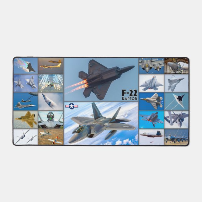 F-22 RAPTOR “MONTAGE” DESK MAT (Front)