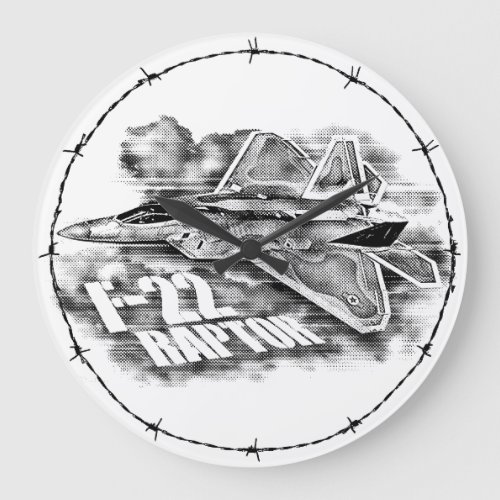F_22 RAPTOR NULL LARGE CLOCK