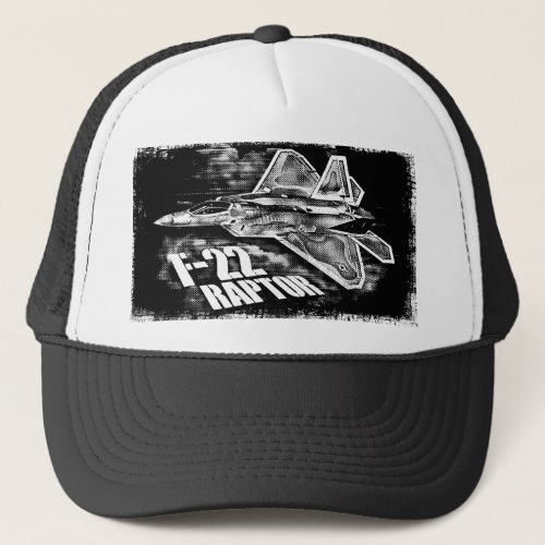 F_22 RAPTOR NULL TRUCKER HAT