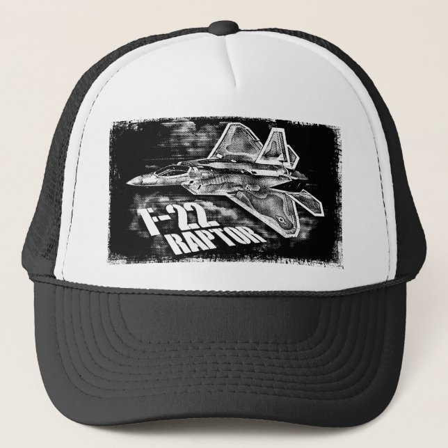 F-22 RAPTOR NULL TRUCKER HAT (Front)