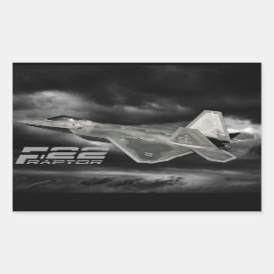 F-22 RAPTOR Rectangle Stickers
