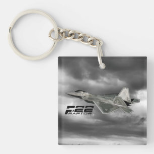 F-22 RAPTOR Square (double-sided) Keychain