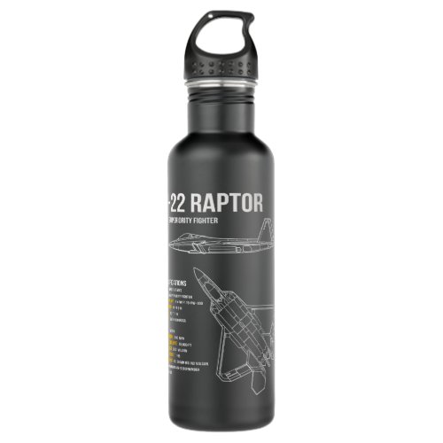 F_22 Raptor  Stainless Steel Water Bottle