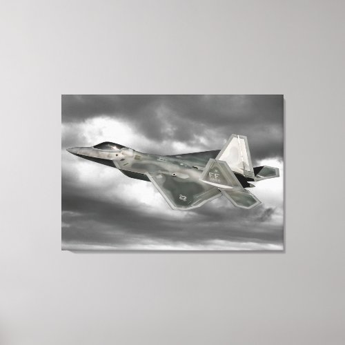 F_22 RAPTOR Wrapped Canvas