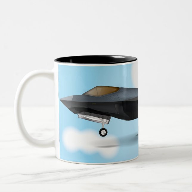 F-22 Two-Tone COFFEE MUG (Left)