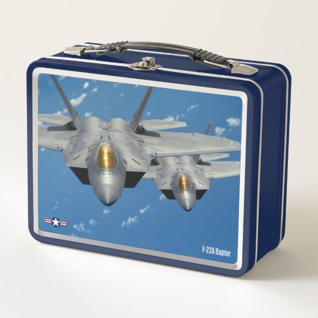 F-22A RAPTOR METAL LUNCH BOX (Front)