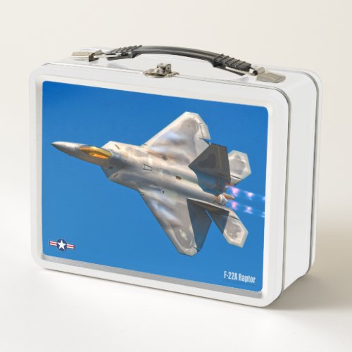 F_22A RAPTOR METAL LUNCH BOX