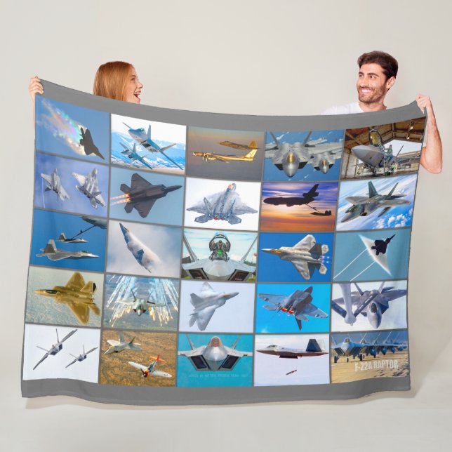 F-22A RAPTOR “MONTAGE” FLEECE BLANKET (In Situ)