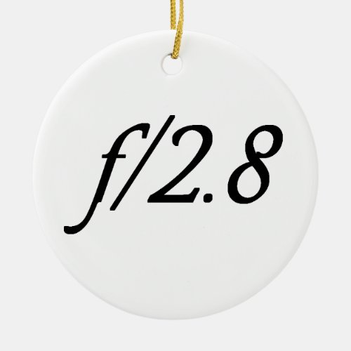 f28 classic round sticker ceramic ornament