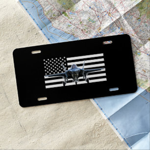 F-35 (Black Flag) License Plate