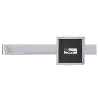 F-35 (Black Flag) Silver Finish Tie Bar
