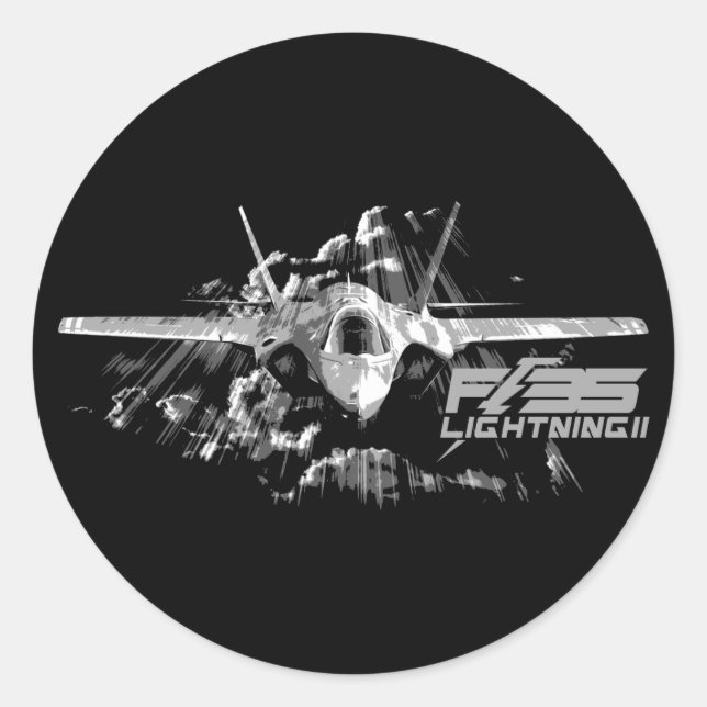 F-35 Lightning II Classic Round Sticker (Front)