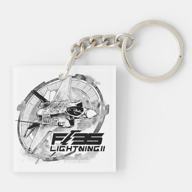 F-35 Lightning II Keychain (Back)