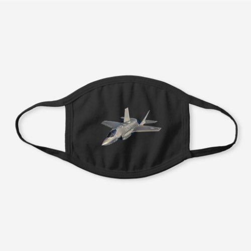 F_35 Lightning II Panther Jet Fighter Black Cotton Face Mask