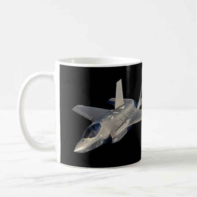 F-35 Lightning II Panther Jet Fighter Coffee Mug (Left)