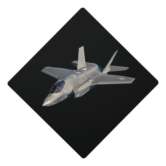F-35 Lightning II Panther Jet Fighter Graduation Cap Topper (Front)