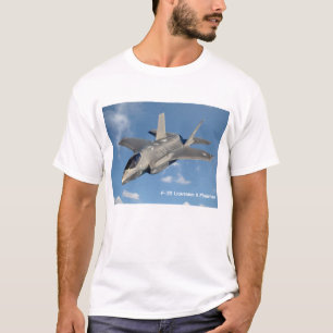 F-35 Lightning II Panther Jet Fighter in Sky T-Shirt
