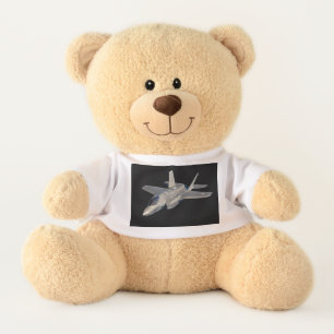 F-35 Lightning II Panther Jet Fighter in Sky Teddy Bear