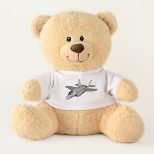 F-35 Lightning II Panther Jet Fighter in Sky Teddy Bear