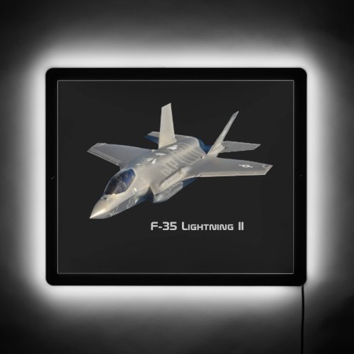 F_35 Lightning II Panther Jet Fighter LED Sign