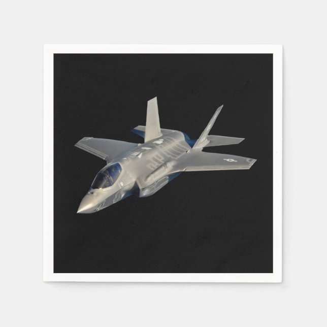 F-35 Lightning II Panther Jet Fighter Napkins (Front)