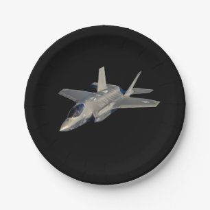 F-35 Lightning II Panther Jet Fighter Paper Plates