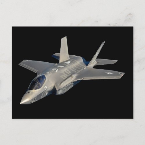 F_35 Lightning II Panther Jet Fighter Postcard
