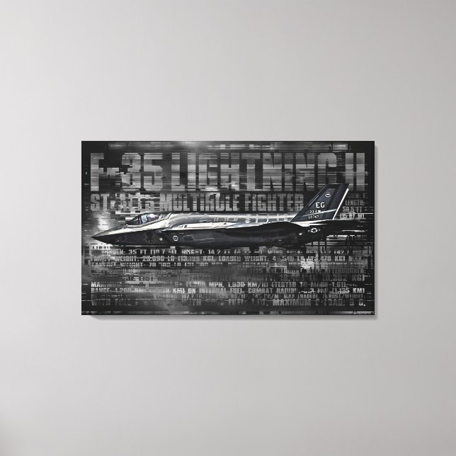 F-35 Lightning II Wrapped Canvas (Front)