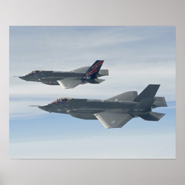 F-35A Lightning II Joint Strike Fighters Poster (Front)